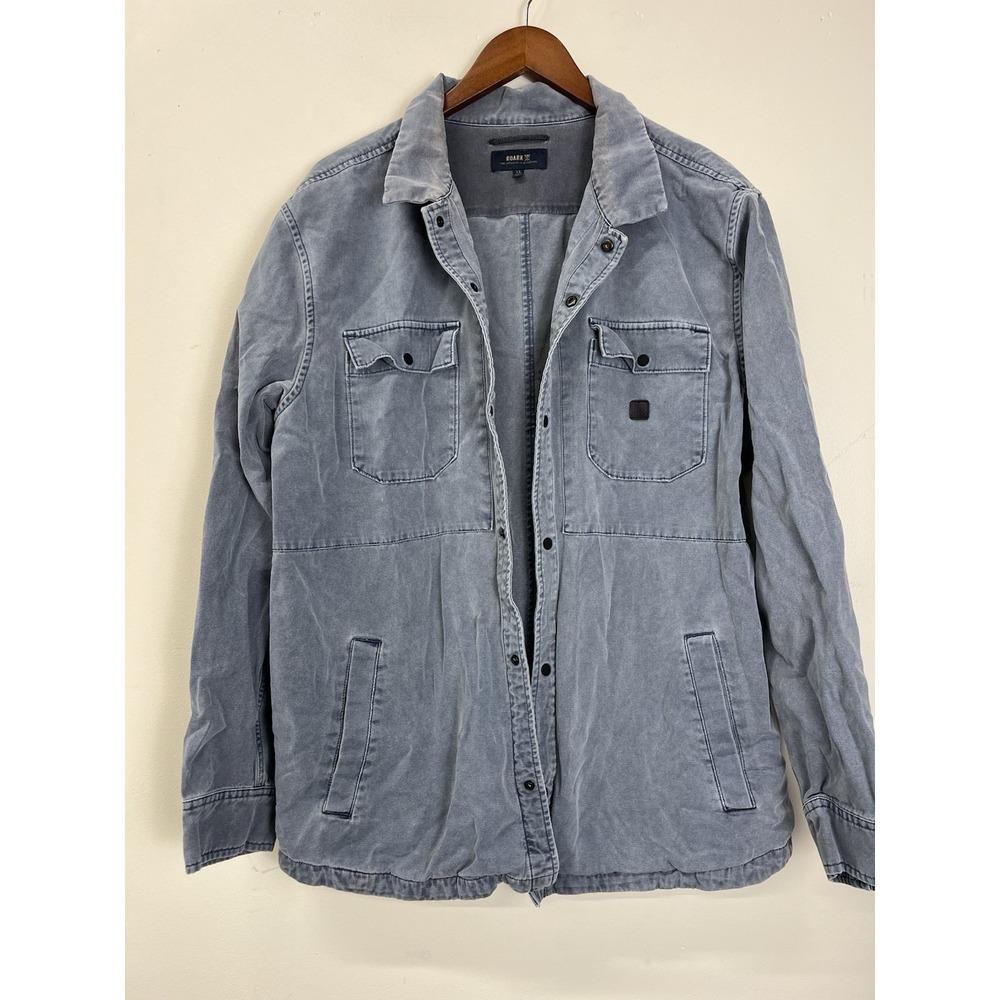 ROARK Hebrides Lightweight Unlined Workwear Utility Jacket Light Army Navy XL